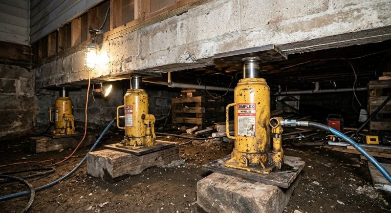 Foundation Jacking in Waltham, MA