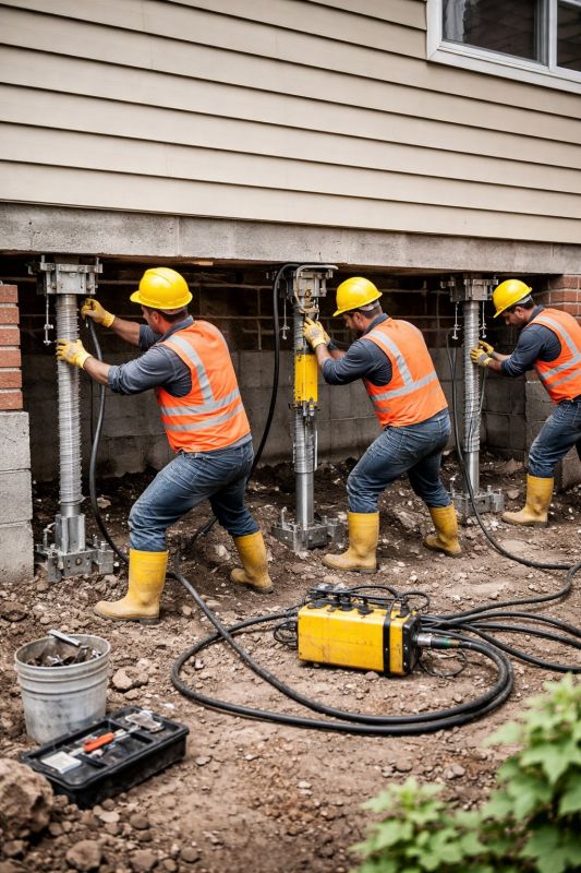Foundation Stabilizing in Wilmington, MA