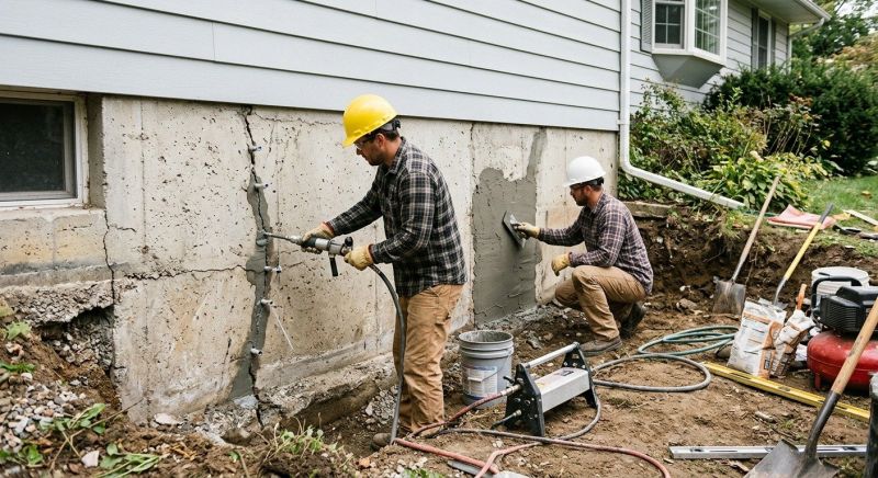 Basement Foundation Repair in Boxford, MA