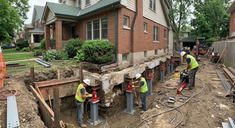 Basement Underpinning in Stoneham, MA