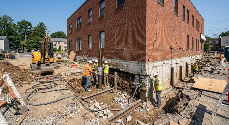 Building Foundation Repair in Ashland, MA