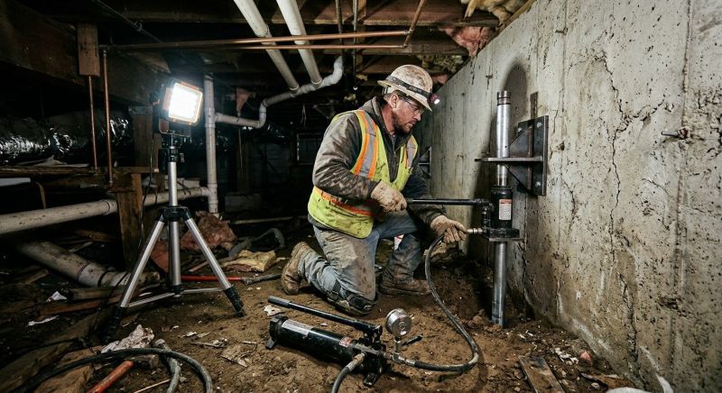 Concrete Foundation Leveling in North Reading, MA
