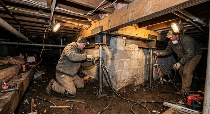 Concrete Foundation Repair in Stoneham, MA
