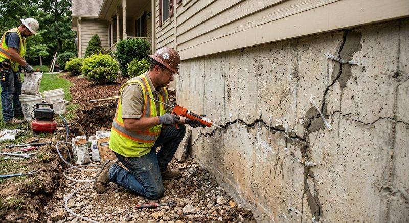 Cracked Foundation Repair in Boston, MA