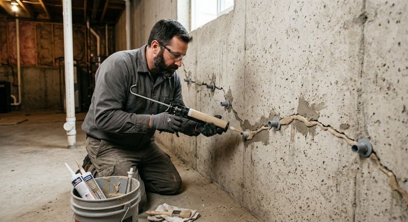 Cracked Foundation Repair in Hyde Park, MA