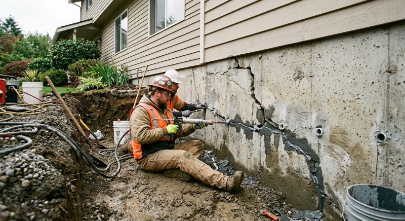 Cracked Foundation Repair in Pelham, NH