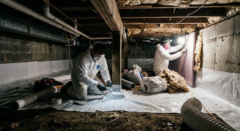 Crawl Space Leveling in Stoneham, MA