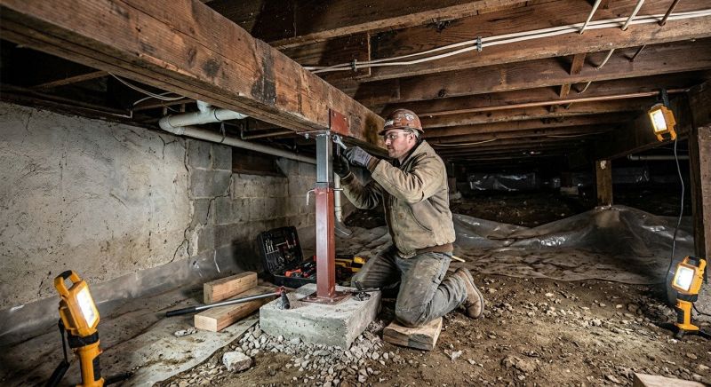 Crawlspace Foundation Repair in Gloucester, MA