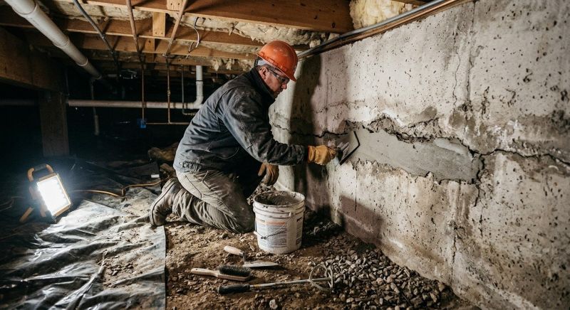 Crawlspace Foundation Repair in Lawrence, MA