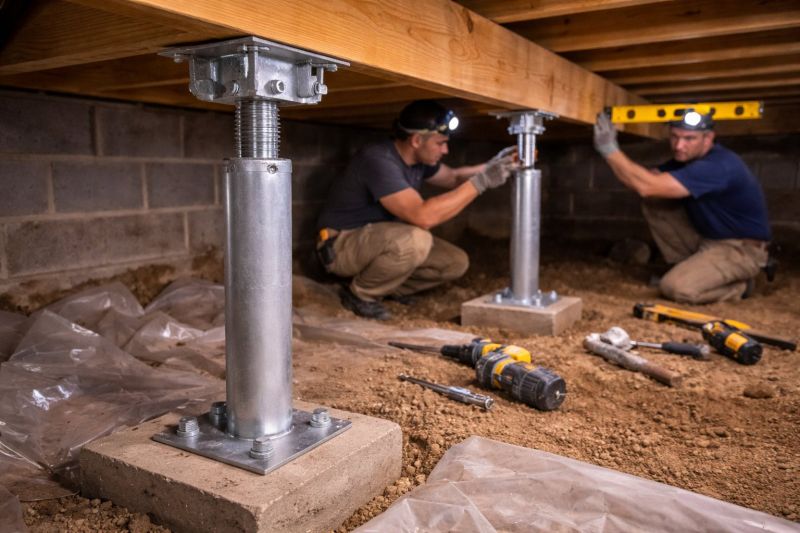 Crawlspace Structural Repair in Stoneham, MA