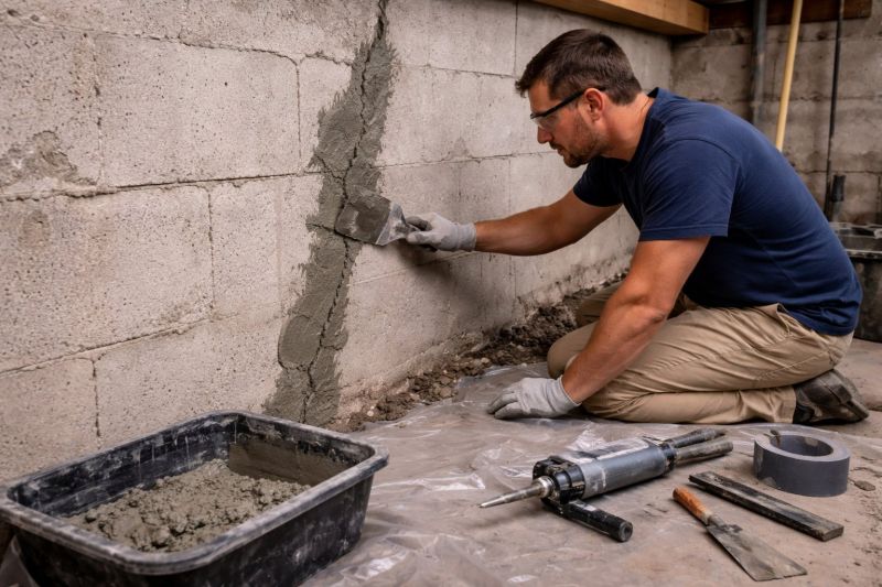 Foundation Crack Repair in Chelsea, MA