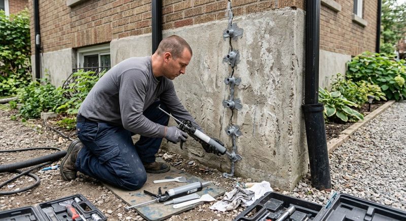 Foundation Crack Repair in Jamaica Plain, MA