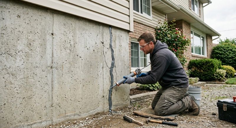 Foundation Crack Sealing in Stoneham, MA