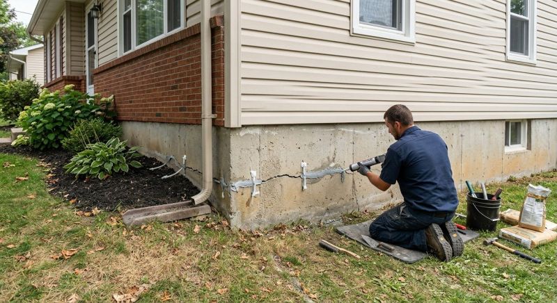 Foundation Crack Sealing in Stoneham, MA