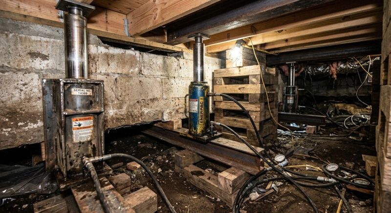 Foundation Jacking in Littleton, MA