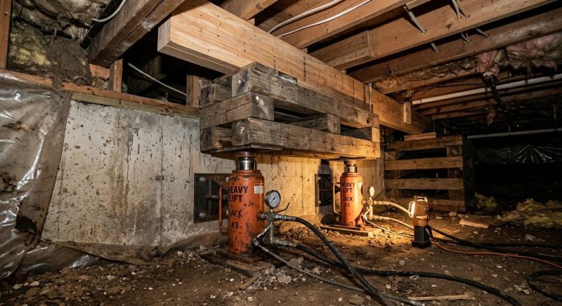 Foundation Jacking in Medford, MA
