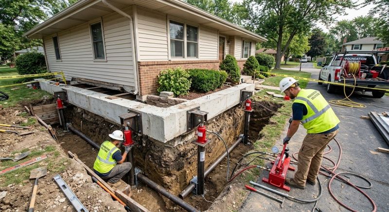 Foundation Jacking in Topsfield, MA