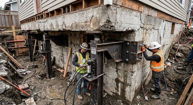 Foundation Lifting in Danvers, MA