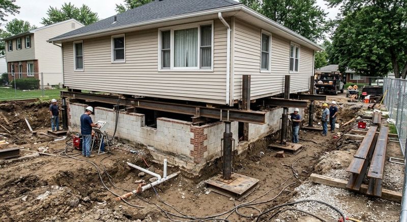 Foundation Lifting in Lawrence, MA