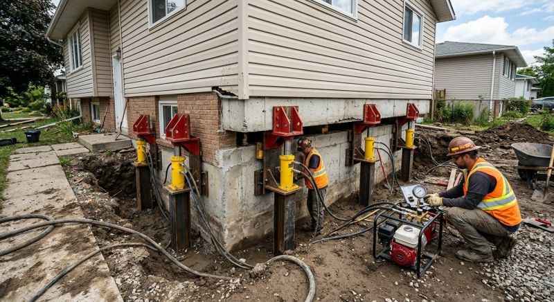 Foundation Lifting in Westwood, MA