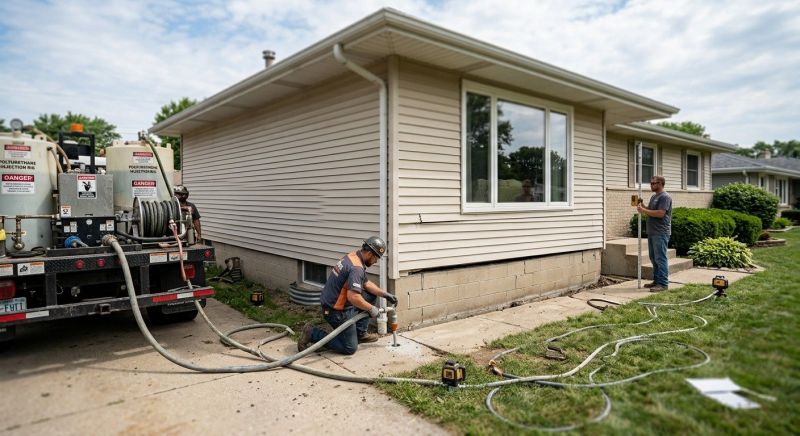 Foundation Lifting in Wilmington, MA