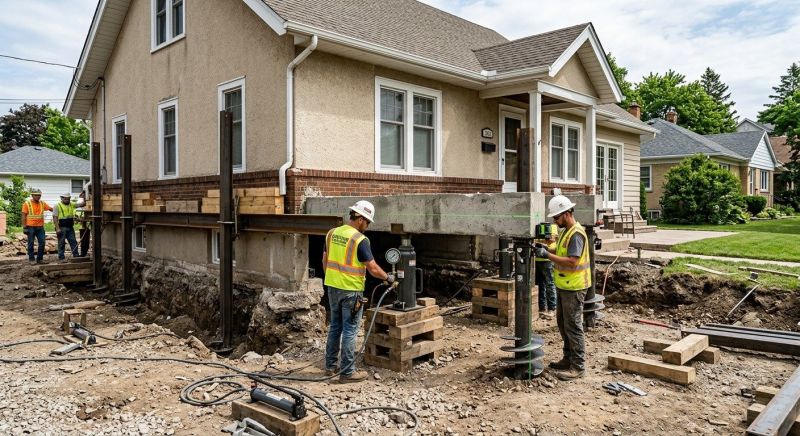 Foundation Releveling in Stoneham, MA