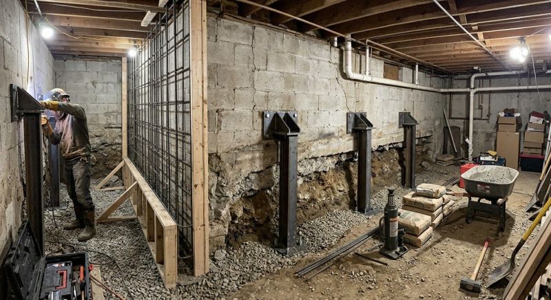 Foundation Stabilizing in Andover, MA