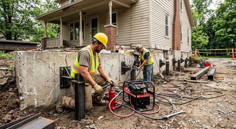 Foundation Stabilizing in Burlington, MA