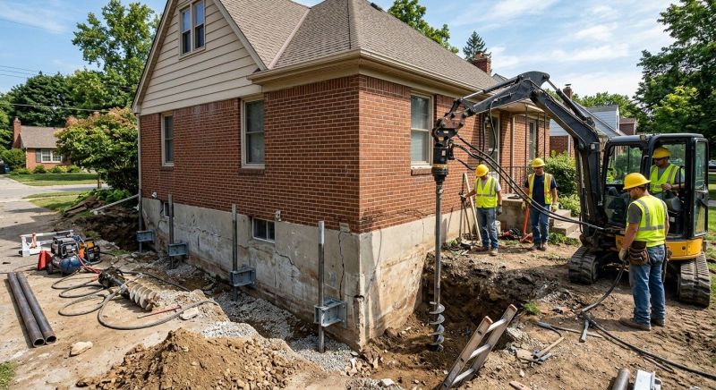 Foundation Stabilizing in Georgetown, MA