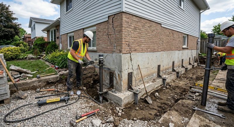 Foundation Stabilizing in North Chelmsford, MA