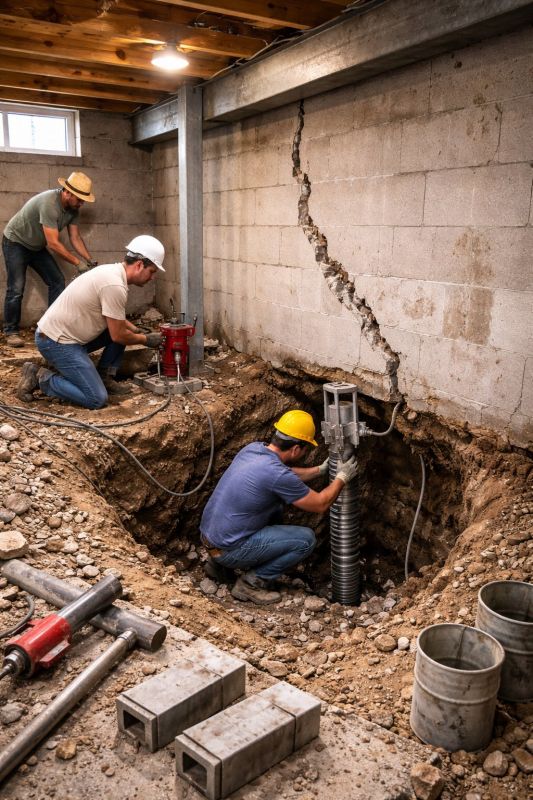Foundation Structural Repair in Billerica, MA