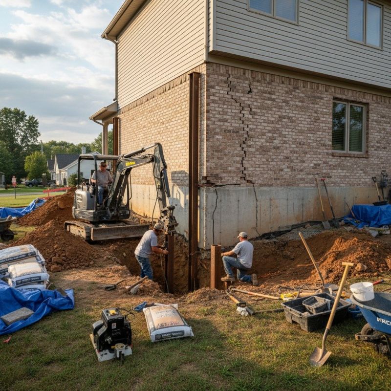 Foundation Structural Repair in Burlington, MA