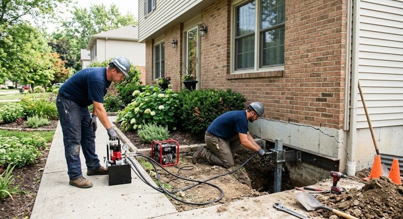 Settling Foundation Service in Andover, MA