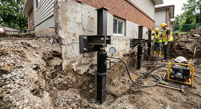 Sinking Foundation Lifting in Stoneham, MA