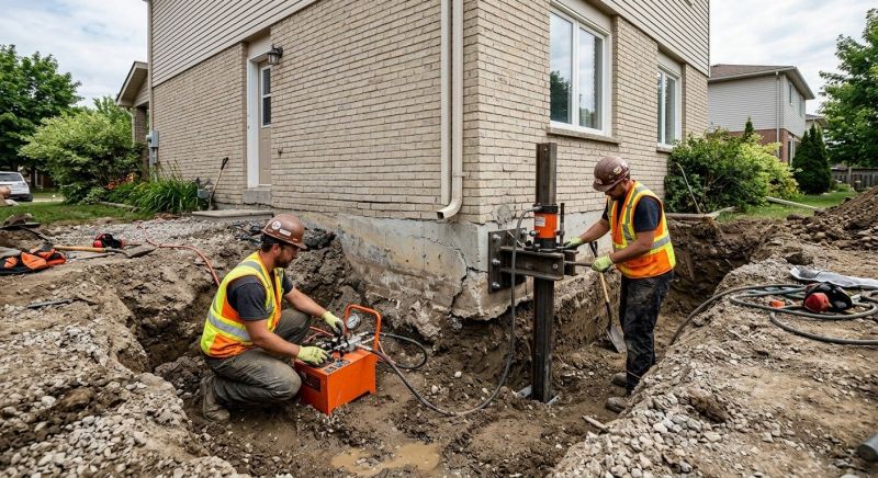 Sinking Foundation Lifting in Stoneham, MA