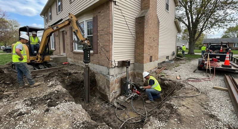 Sinking Foundation Repair in Boxford, MA