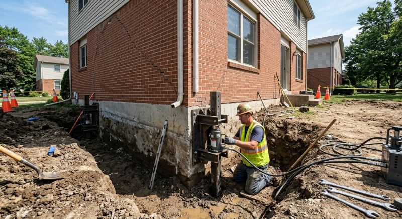Sinking Foundation Repair in Gloucester, MA