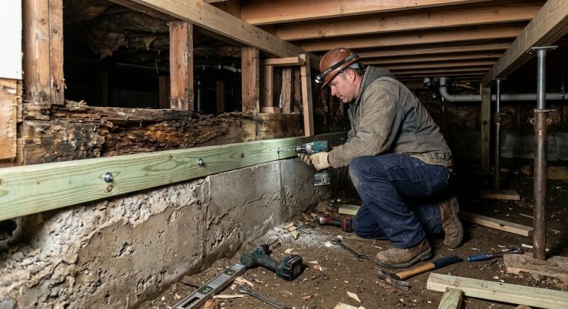 Sinking Foundation Repair in South Weymouth, MA
